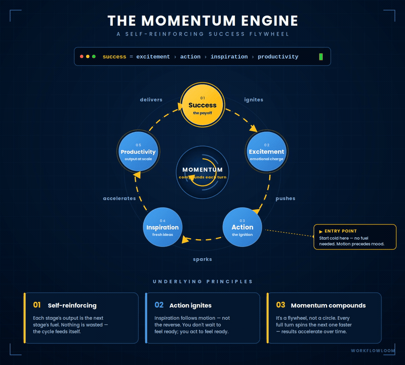 The Momentum Engine: A Self-Reinforcing Success Flywheel